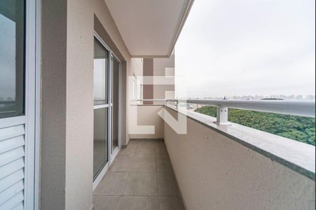 Varanda da Sala de apartamento à venda com 2 quartos, 46m² em Vila Curuçá, Santo André