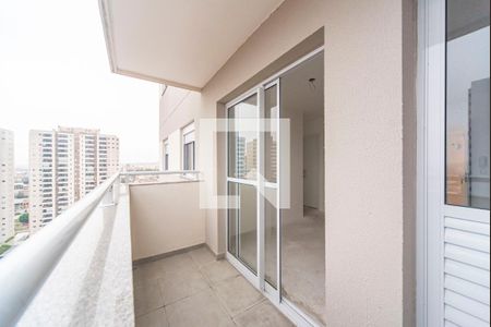 Varanda da Sala de apartamento à venda com 2 quartos, 46m² em Vila Curuçá, Santo André