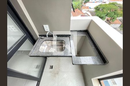 Varanda da Sala de apartamento à venda com 1 quarto, 37m² em Jardim Trussardi, São Paulo