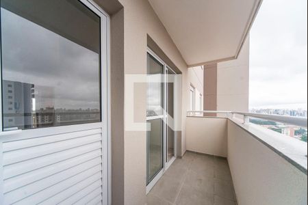 Varanda da Sala de apartamento à venda com 2 quartos, 46m² em Vila Curuçá, Santo André