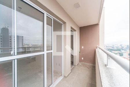 Varanda da Sala de apartamento à venda com 2 quartos, 46m² em Vila Curuçá, Santo André