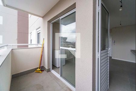 Varanda da Sala de apartamento à venda com 2 quartos, 46m² em Vila Curuçá, Santo André
