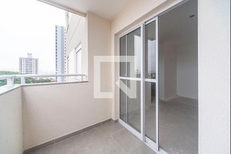 Varanda da Sala de apartamento à venda com 2 quartos, 46m² em Vila Curuçá, Santo André