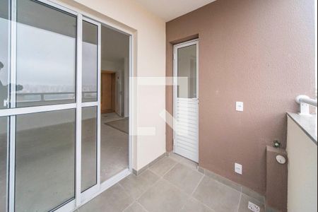Varanda da Sala de apartamento à venda com 2 quartos, 46m² em Vila Curuçá, Santo André