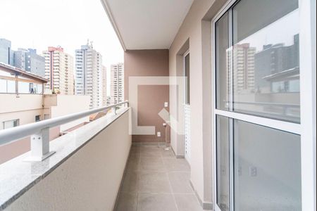Varanda da Sala de apartamento à venda com 2 quartos, 46m² em Vila Curuçá, Santo André