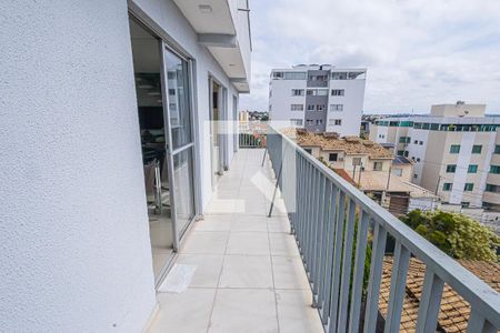 varanda de apartamento à venda com 3 quartos, 169m² em Heliópolis, Belo Horizonte