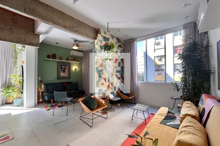 Sala  de apartamento para alugar com 1 quarto, 80m² em Copacabana, Rio de Janeiro
