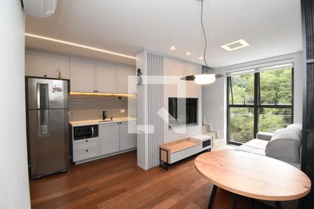 Sala/Cozinha de apartamento à venda com 2 quartos, 96m² em Cascatinha, Curitiba