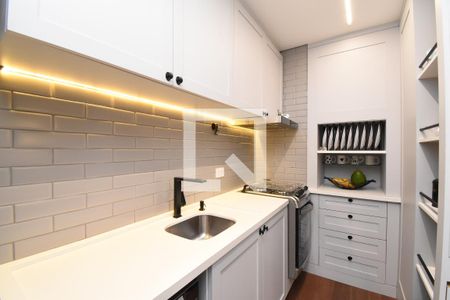 Sala/Cozinha de apartamento à venda com 2 quartos, 96m² em Cascatinha, Curitiba
