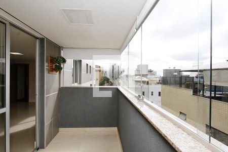 Varanda da Sala de apartamento à venda com 3 quartos, 105m² em Buritis, Belo Horizonte