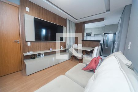 sala de apartamento para alugar com 2 quartos, 49m² em Tres Barras, Contagem