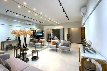 Sala de Estar de apartamento à venda com 4 quartos, 126m² em Funcionários, Belo Horizonte