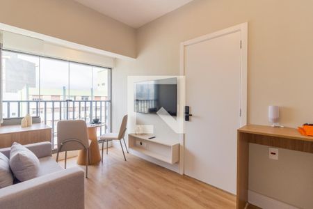 Sala/Cozinha de apartamento para alugar com 1 quarto, 25m² em Pinheiros, São Paulo