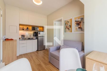 Sala/Cozinha de apartamento para alugar com 1 quarto, 25m² em Pinheiros, São Paulo