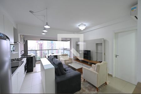 Sala de apartamento à venda com 1 quarto, 43m² em Vila Clementino, São Paulo