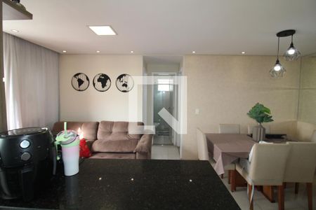 Sala / Cozinha de apartamento à venda com 2 quartos, 72m² em Cidade Antônio Estêvão de Carvalho, São Paulo