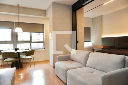 Sala  de kitnet/studio para alugar com 1 quarto, 44m² em Funcionários, Belo Horizonte