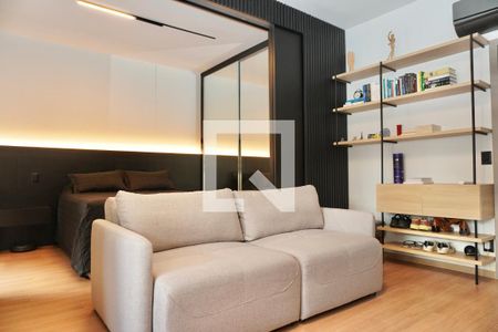 Sala  de kitnet/studio para alugar com 1 quarto, 44m² em Funcionários, Belo Horizonte