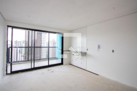 Sala/Quarto/Cozinha de kitnet/studio à venda com 1 quarto, 30m² em Jardim, Santo André