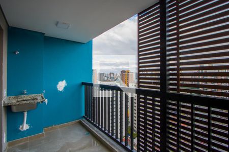Varanda/Área de serviço de apartamento à venda com 1 quarto, 30m² em Jardim, Santo André