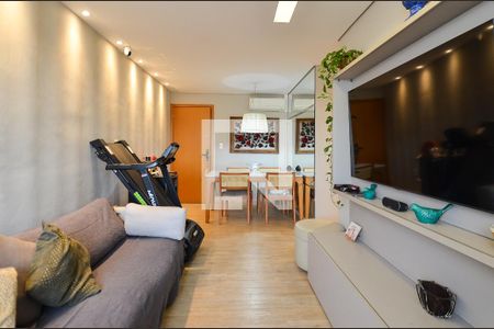 Sala Ambientes de apartamento à venda com 3 quartos, 75m² em Nova Granada, Belo Horizonte