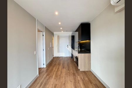Sala/Cozinha de apartamento para alugar com 1 quarto, 42m² em Indianópolis, São Paulo