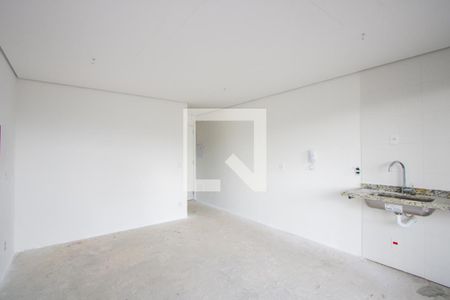 Sala/Quarto/Cozinha de apartamento à venda com 1 quarto, 30m² em Jardim, Santo André