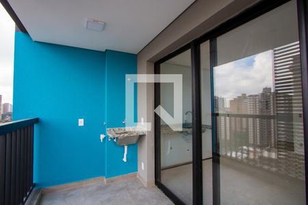 Varanda/Área de serviço de apartamento à venda com 1 quarto, 30m² em Jardim, Santo André