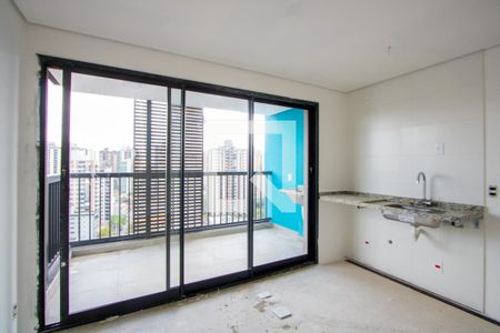 Sala/Quarto/Cozinha de apartamento à venda com 1 quarto, 30m² em Jardim, Santo André