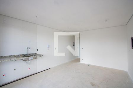 Sala/Quarto/Cozinha de apartamento à venda com 1 quarto, 30m² em Jardim, Santo André