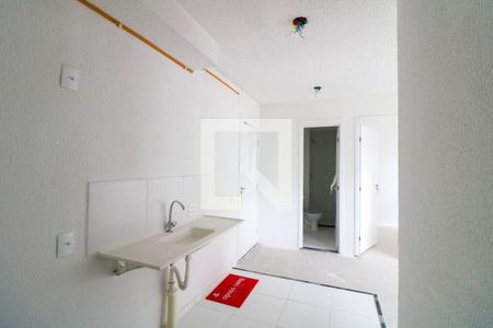 Sala / Cozinha de apartamento para alugar com 2 quartos, 31m² em Jardim Caravelas, São Paulo