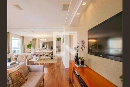 Sala de apartamento para alugar com 4 quartos, 214m² em Indianópolis, São Paulo