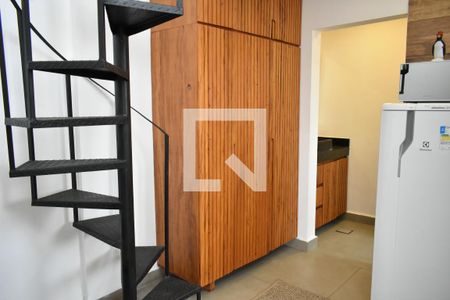 Sala/Cozinha de apartamento para alugar com 1 quarto, 60m² em Mirandópolis, São Paulo