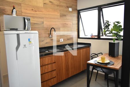 Sala/Cozinha de apartamento para alugar com 1 quarto, 60m² em Mirandópolis, São Paulo