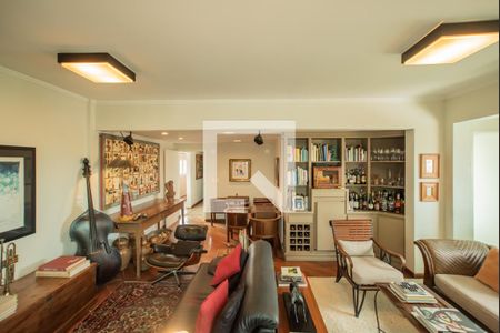Sala de apartamento para alugar com 3 quartos, 210m² em Mirandópolis, São Paulo