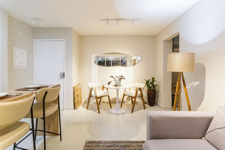 Sala de apartamento para alugar com 1 quarto, 45m² em Indianópolis, São Paulo