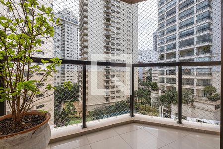 Sala/Cozinha - Varanda de apartamento para alugar com 1 quarto, 43m² em Jardim Paulista, São Paulo