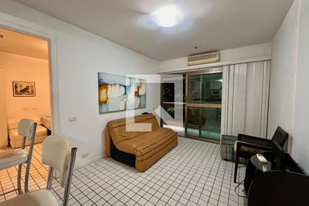 Sala  de apartamento à venda com 1 quarto, 51m² em Lagoa, Rio de Janeiro