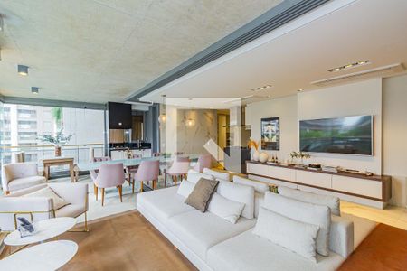Sala de apartamento para alugar com 3 quartos, 167m² em Jardim das Acacias, São Paulo