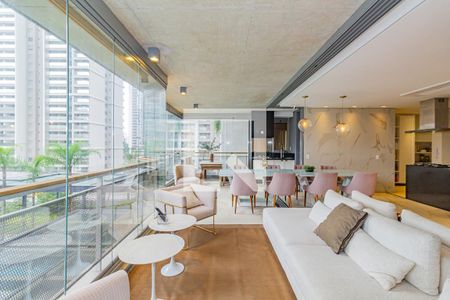 Varanda gourmet de apartamento para alugar com 3 quartos, 167m² em Jardim das Acacias, São Paulo