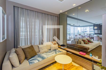 Sala 2 de apartamento para alugar com 3 quartos, 167m² em Jardim das Acacias, São Paulo