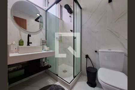 Banheiro  de apartamento à venda com 1 quarto, 41m² em Lapa, Rio de Janeiro
