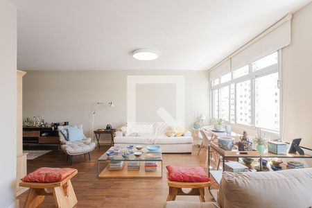 Sala de apartamento à venda com 2 quartos, 129m² em Jardins, São Paulo