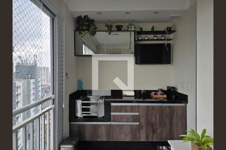 Varanda da Sala de apartamento à venda com 2 quartos, 62m² em Vila Leonor, Guarulhos