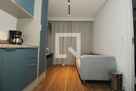 Sala de apartamento para alugar com 1 quarto, 28m² em Liberdade, São Paulo