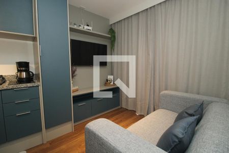 Sala de apartamento para alugar com 1 quarto, 28m² em Liberdade, São Paulo