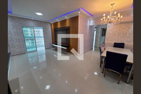 Sala de apartamento para alugar com 3 quartos, 116m² em Vila Caiçara, Praia Grande