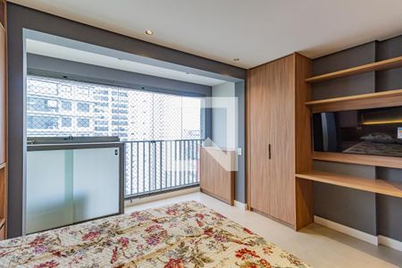Sala/Quarto de kitnet/studio para alugar com 1 quarto, 27m² em Cidade Monções, São Paulo