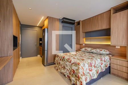Sala/Quarto de kitnet/studio para alugar com 1 quarto, 27m² em Cidade Monções, São Paulo