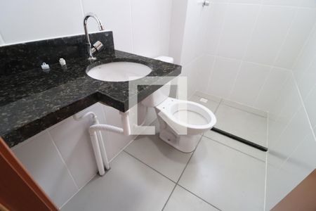 Banheiro Social de apartamento para alugar com 2 quartos, 58m² em Shopping Park, Uberlândia